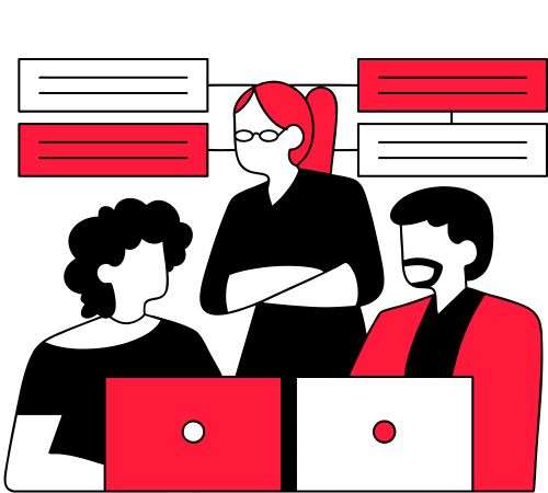 Un equipo de marketing digital coordinado click&grow